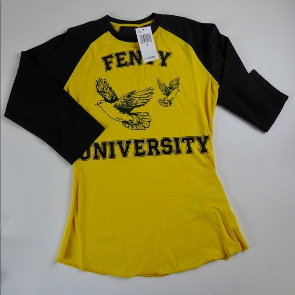Fenty Puma by Rihanna University Baby Tee 3/4 NWT - Picture 1 of 7